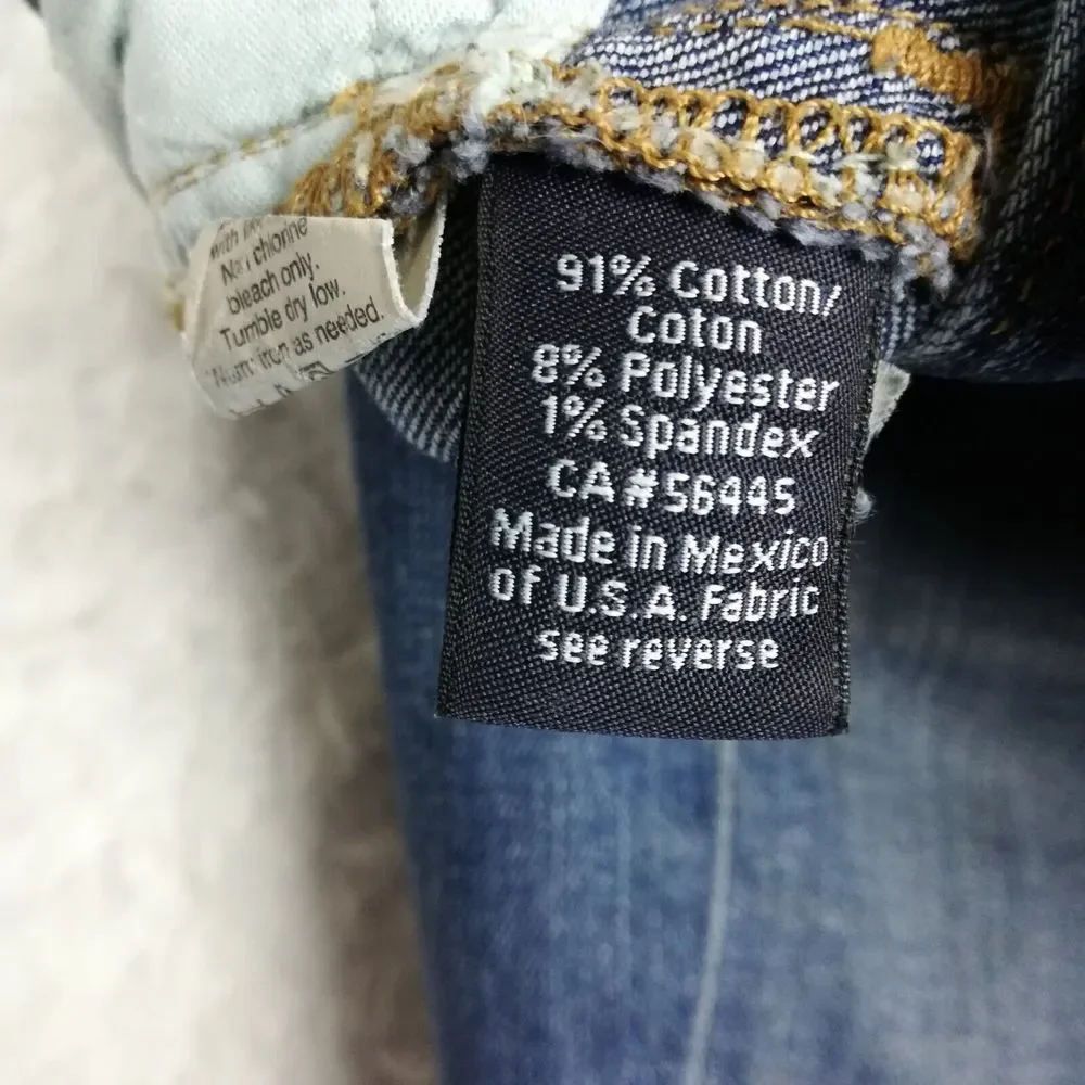 J. Crew Womens Jeans Capri Matchstick Blue‎ Denim Whiskering Stone Wash 26